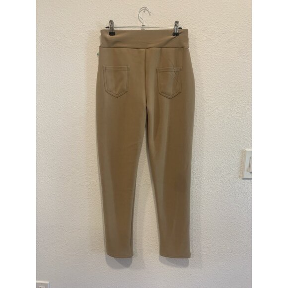 (E-195) worm leggings womens size M beige strech - Picture 3 of 6